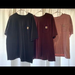 Men Carhartt shirts all size large.